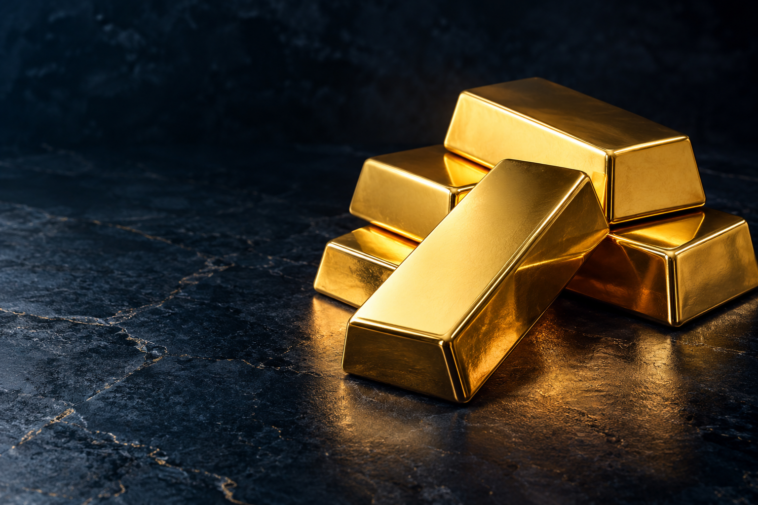 Refined gold bars